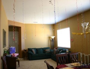 Decorations and Cake For The 55th Anniversary Party