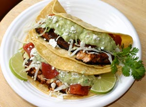 Tempting Baja Fish Taco Recipe Topped With Avocado Sauce
